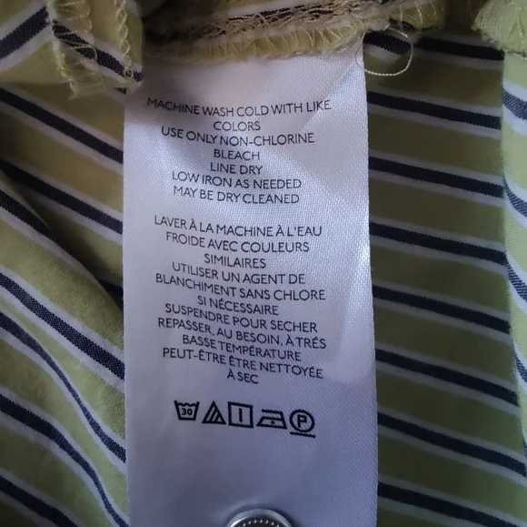 Striped Multicolor Button-Up Dress - Picture 6 of 7